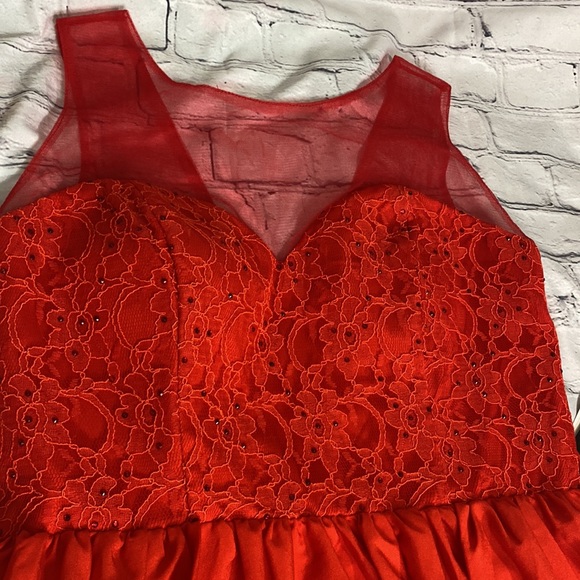 Hand Beaded Prom/Cocktail Silky Mini Dress XL - Picture 4 of 12